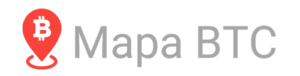 mapa BTC logo fondo oscuro